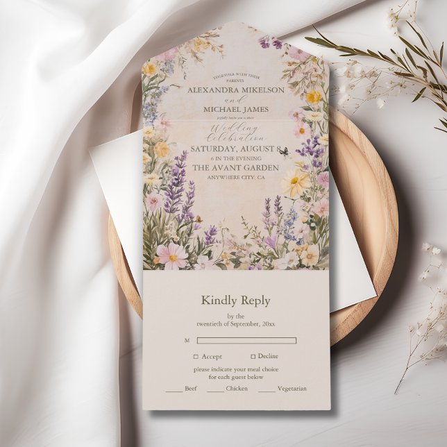 Casamento Elegante Boho Wildflower (Criador carregado)