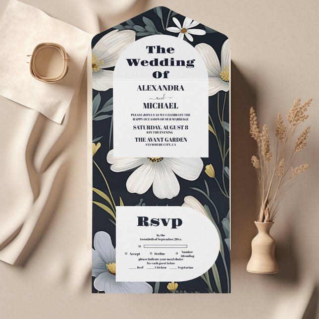 Casamento Elegante Boho Wildflower (Criador carregado)