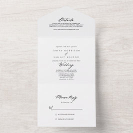 Casamento Elegante Chic Calliographic  