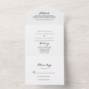 Casamento Elegante Chic Calliographic  