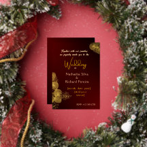 Casamento Elegante com Floral Burgundy & Dourado