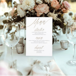 Casamento Elegante com Folha de Ouro Falso e Branc