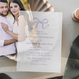 Casamento Elegante com Laço de Lavanda