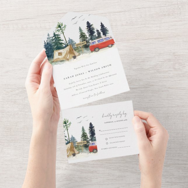 Casamento Elegante de Acampamento com Floresta de  (Tearaway)