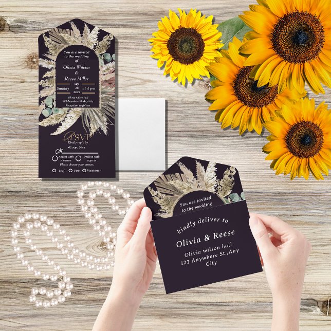 Casamento Elegante de Boho Moderno (Criador carregado)