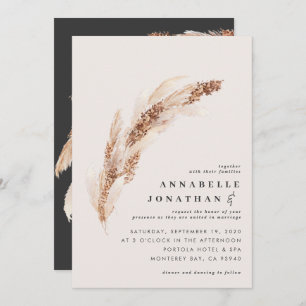 Casamento elegante de capim-de-boho natural