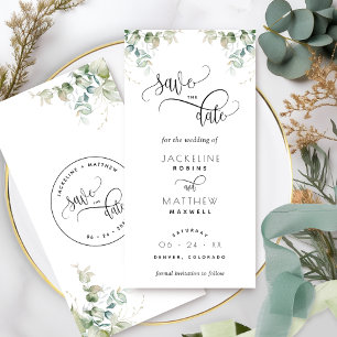 Casamento Elegante De Greenery Salva O Indicador D