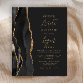 Casamento Elegante de Script Dourado de Agato Pret