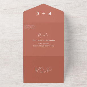 Casamento Elegante e moderno Red Clay