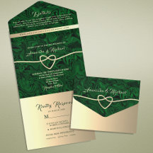 Casamento Elegante Esmeralda Verde Dourado