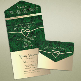 Casamento Elegante Esmeralda Verde Dourado