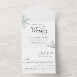 Casamento Elegante Eucalyptus Floral Watercolor