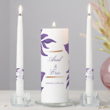 Casamento Elegante Eucalyptus Roxo e Dourado