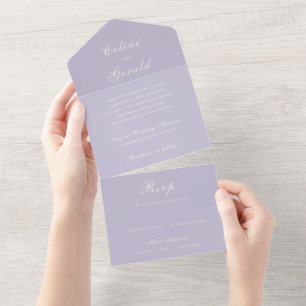 Casamento Elegante Lilac Clássico