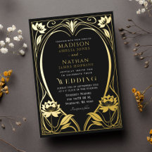Casamento Elegante Lotus Art Nouveau