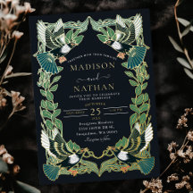 Casamento Elegante Magpie Art Nouveau