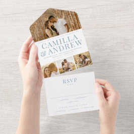 Casamento Elegante Moderno com 4 Fotos