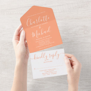 Casamento Elegante Moderno Script Minimalista