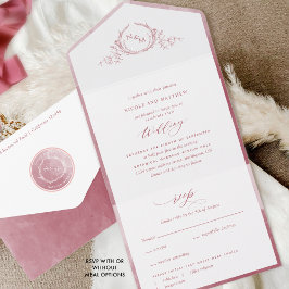 Casamento Elegante Monograma e Borgonha