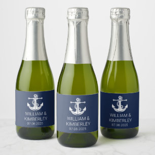 Casamento Elegante Náutico Azul-Marinho Anchor