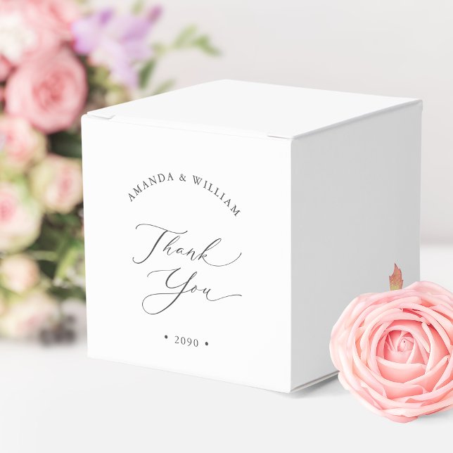 Casamento Elegante Obrigado Caixa Favorável (Criador carregado)