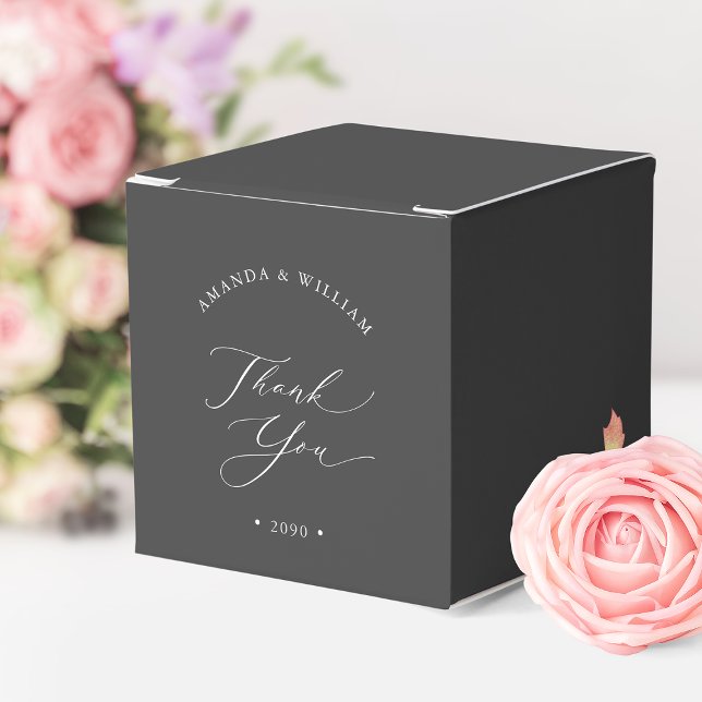Casamento Elegante Obrigado Caixa Favorável (Criador carregado)