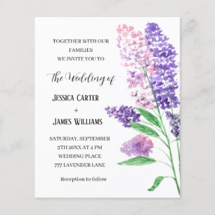 Casamento Elegante Russo Da Aquarela Floral Lilacs