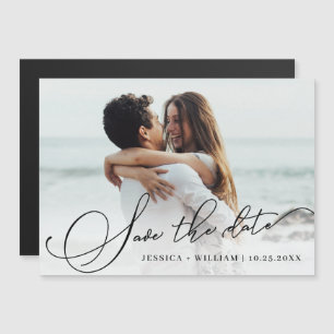 Casamento Elegante Salve a data Cartão com fotos m