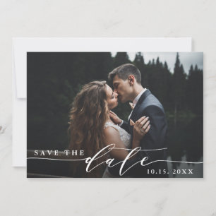 Casamento Elegante Salve o Cartão com fotos de Dat