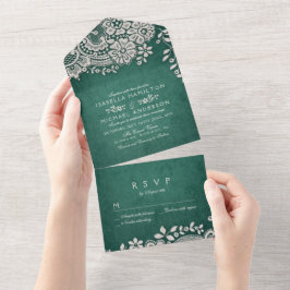 Casamento elegante vintage de Emerald Green