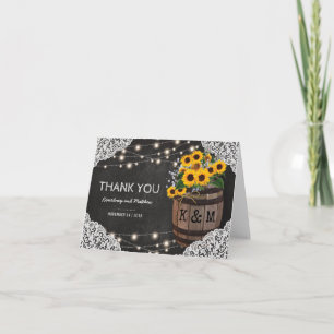 Casamento em Adega Rústica Agradecimento   Luzes d