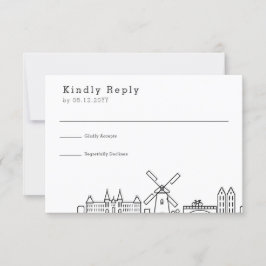 Casamento em Amsterdã | RSVP da Silhueta Estilizad