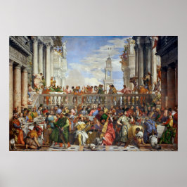 Casamento em Cana por Paolo Veronese - Poster