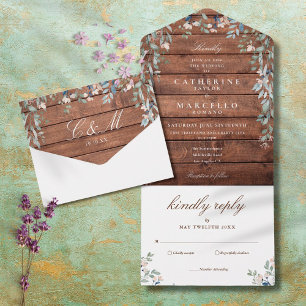 Casamento em Cascata Floral de Madeira de Celeiro 
