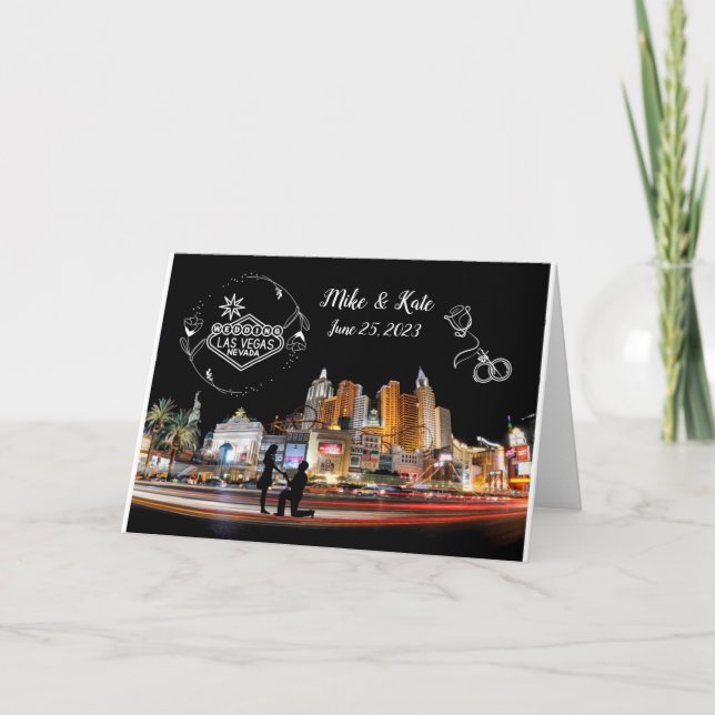 Casamento em Las Vegas Convite (Frente)
