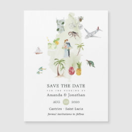 Casamento em Saint Lucia - Salve a Data