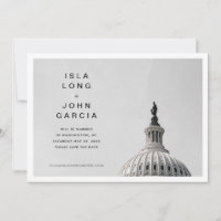 Casamento em Washington DC Salvar a Data Convite