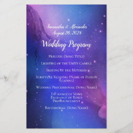 Casamento Espacial Exterior da Nebulosa Celestial 