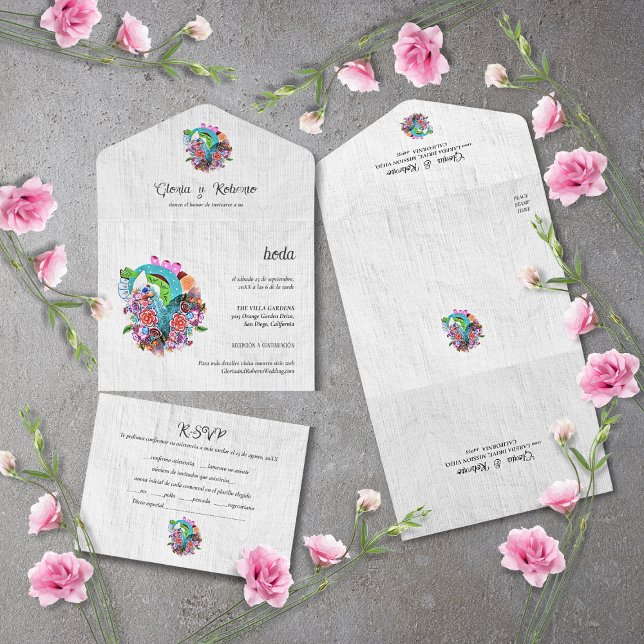 Casamento Espanhol, Coração Flor Mexicano (Criador carregado)