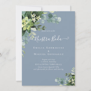 Casamento espanhol NUESTRA BODA Eucalyptus Greener