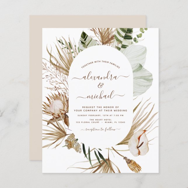 Casamento Eucalyptus Bohemian Grass Grass (Frente/Verso)