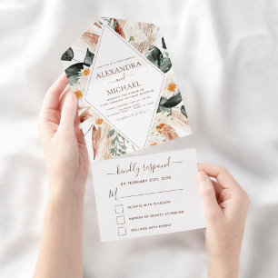 Casamento Eucalyptus Boho Bohemian Pampas Grass