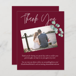 Casamento EUCALYPTUS Branco BURGUNDY de Baixo Orça