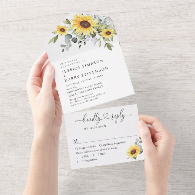Casamento Eucalyptus com Aquarela Elegante (Aba destacável)