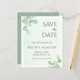 Casamento Eucalyptus Greenery Salvar a Data