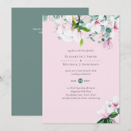 Casamento Eucalyptus, Sage Magnolias Rosa Blush