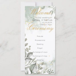 Casamento Eucalyptus verde e dourado