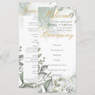 Casamento Eucalyptus verde e dourado