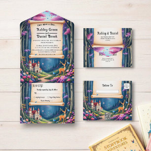 Casamento Fairytale do Castelo da Floresta Encanta