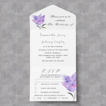 Casamento Floral A Lilás Botânico Púrpura A